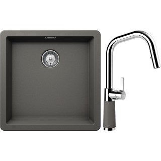 Set Schock S11-9 (dřez Greenwich N-100 Silverstone + baterie SC-530.120 Silverstone)