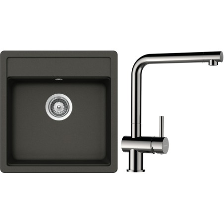 Set Schock S23-5 (dřez Nemo N-100S Asphalt + baterie Epos Nerezový vzhled)