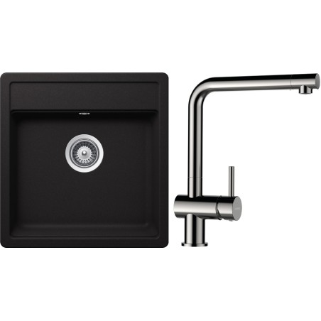 Set Schock S23-5 (dřez Nemo N-100S Nero + baterie Epos Nerezový vzhled)