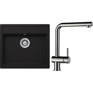 Set Schock S24-5 (dřez Nemo N-100 Onyx + baterie Epos Nerezový vzhled)