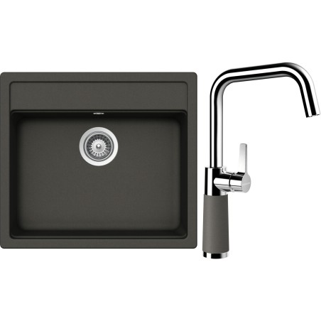 Set Schock S24-10 (dřez Nemo N-100 Asphalt + baterie SC-530 Asphalt)