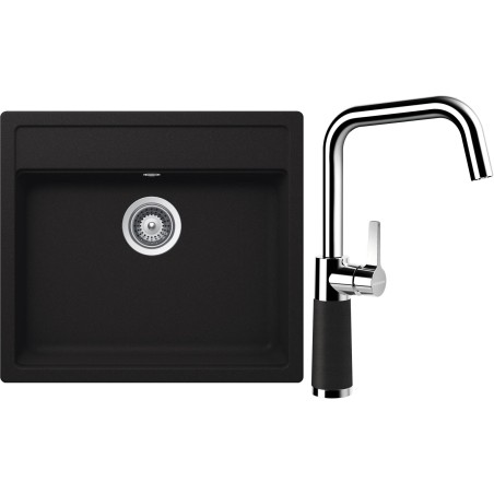 Set Schock S24-10 (dřez Nemo N-100 Onyx + baterie SC-530 Onyx)