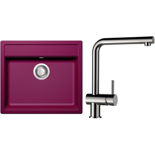 Set Schock S9-3 (dřez Mono N-100 Berry + baterie Epos Nerezový vzhled)