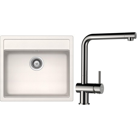 Set Schock S9-3 (dřez Mono N-100 Polaris + baterie Epos Nerezový vzhled)