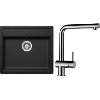 Set Schock S9-3 (dřez Mono N-100 Stone + baterie Epos Nerezový vzhled)