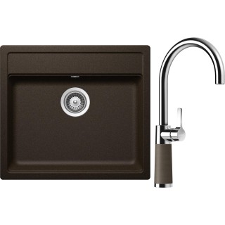 Set Schock S9-6 (dřez Mono N-100 Bronze + baterie SC-520 Bronze)