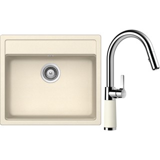 Set Schock S9-7 (dřez Mono N-100 Magnolia + baterie SC-520.120 Magnolia)