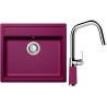 Set Schock S9-9 (dřez Mono N-100 Berry + baterie SC-530.120 Berry)