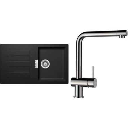 Set Schock S1-3 (dřez Signus D-100 Stone + baterie Epos Nerezový vzhled)