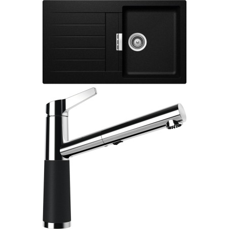 Set Schock S1-5 (dřez Signus D-100 Magma + baterie SC-510.120 Magma)