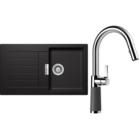 Set Schock S1-7 (dřez Signus D-100 Stone + baterie SC-520.120 Stone)