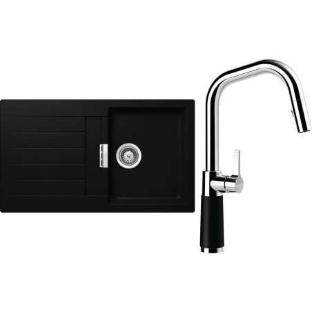 Set Schock S1-9 (dřez Signus D-100 Puro + baterie SC-530.120 Puro)