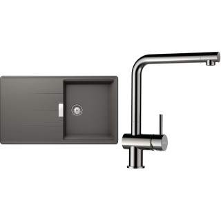 Set Schock S16-3 (dřez Tia D-100 Silverstone + baterie Epos Nerezový vzhled)