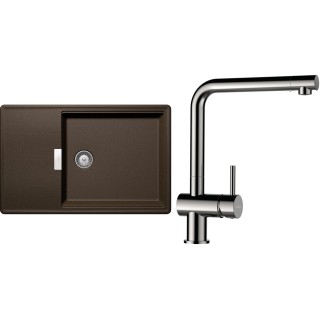 Set Schock S17-3 (dřez Tia D-100LS Bronze + baterie Epos Nerezový vzhled)