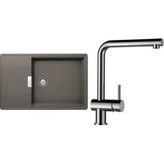 Set Schock S17-3 (dřez Tia D-100LS Silverstone + baterie Epos Nerezový vzhled)