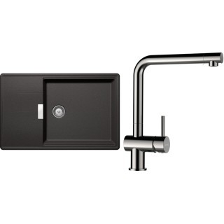 Set Schock S17-3 (dřez Tia D-100LS Stone + baterie Epos Nerezový vzhled)