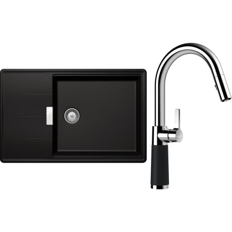 Set Schock S17-7 (dřez Tia D-100LS Magma + baterie SC-520.120 Magma)