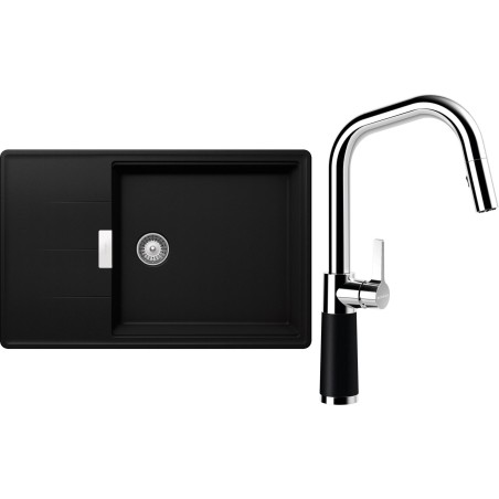 Set Schock S17-9 (dřez Tia D-100LS Puro + baterie SC-530.120 Puro)