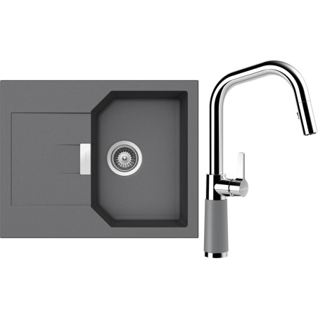 Set Schock S18-11 (dřez Manhattan D-100XS Croma + baterie SC-530.120 Croma)