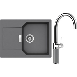 Set Schock S19-8 (dřez Manhattan D-100S Croma + baterie SC-520 Croma)