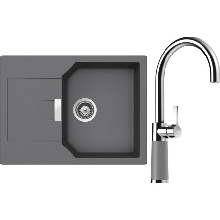 Set Schock S19-8 (dřez Manhattan D-100S Croma + baterie SC-520 Croma)