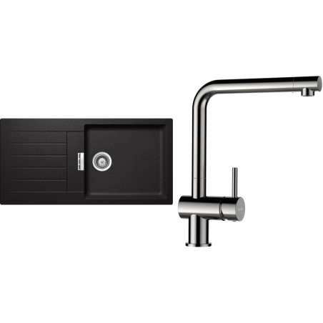 Set Schock S2-3 (dřez Signus D-100L Stone + baterie Epos Nerezový vzhled)