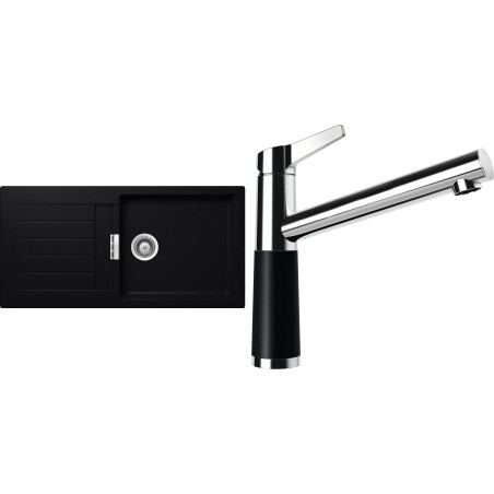 Set Schock S2-4 (dřez Signus D-100L Puro + baterie SC-510 Puro)