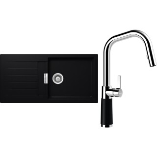 Set Schock S2-9 (dřez Signus D-100L Puro + baterie SC-530.120 Puro)