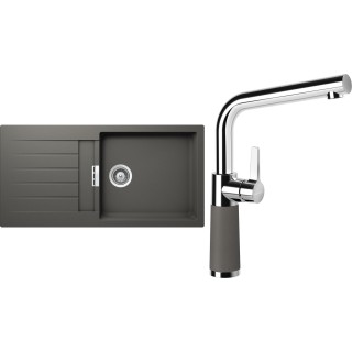 Set Schock S2-10 (dřez Signus D-100L Silverstone + baterie SC-540 Silverstone)