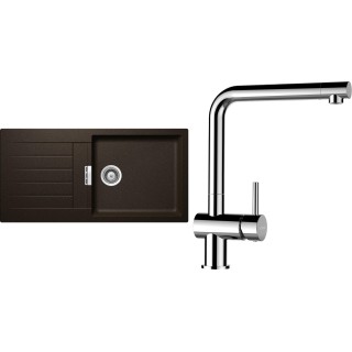 Set Schock S2-12 (dřez Signus D-100L Bronze + baterie Epos Chrom)