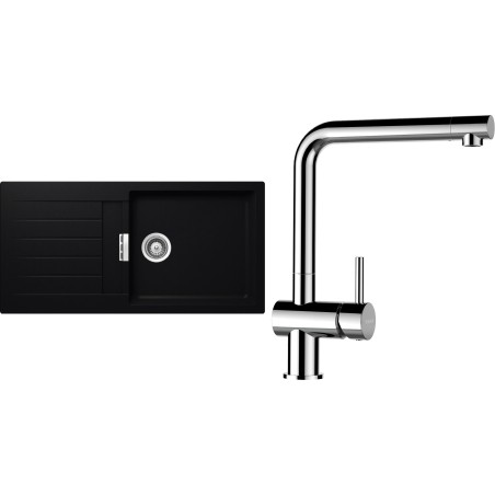 Set Schock S2-12 (dřez Signus D-100L Puro + baterie Epos Chrom)