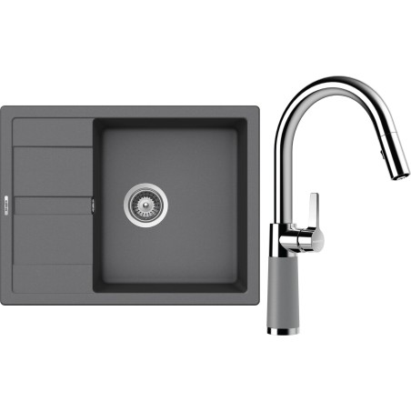 Set Schock S20-9 (dřez Manhattan D-100 Croma + baterie SC-520.120 Croma)