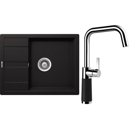 Set Schock S20-10 (dřez Manhattan D-100 Nero + baterie SC-530 Nero)