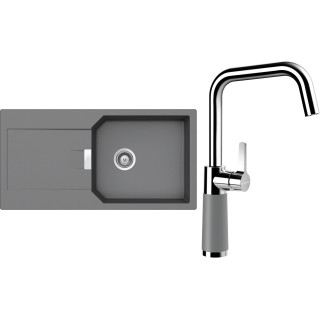 Set Schock S21-10 (dřez Manhattan D-100L Croma + baterie SC-530 Croma)