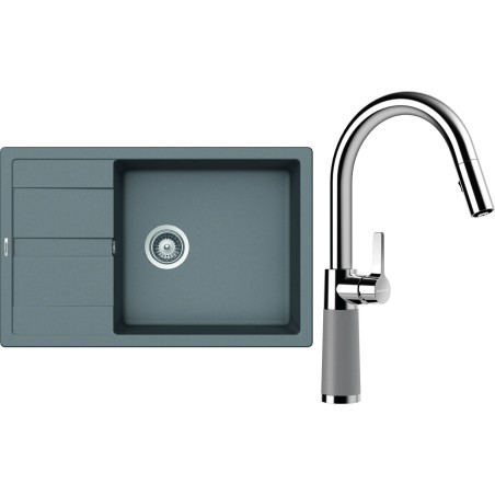 Set Schock S22-9 (dřez Manhattan D-100LS Croma + baterie SC-520.120 Croma)