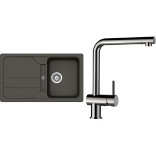 Set Schock S25-5 (dřez Formhaus D-100 Asphalt + baterie Epos Nerezový vzhled)