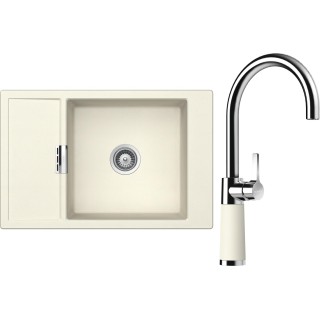 Set Schock S4-6 (dřez Mono D-100XS Magnolia + baterie SC-520 Magnolia)