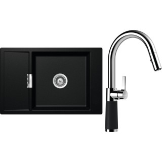 Set Schock S4-7 (dřez Mono D-100XS Magma + baterie SC-520.120 Magma)