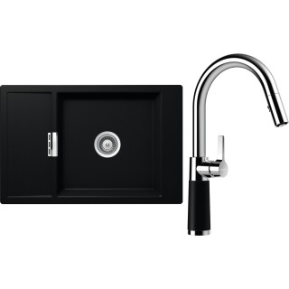 Set Schock S4-7 (dřez Mono D-100XS Puro + baterie SC-520.120 Puro)