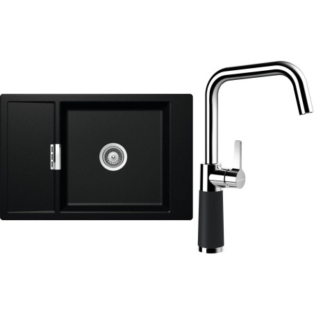 Set Schock S4-8 (dřez Mono D-100XS Magma + baterie SC-530 Magma)