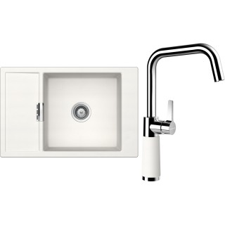 Set Schock S4-8 (dřez Mono D-100XS Polaris + baterie SC-530 Polaris)