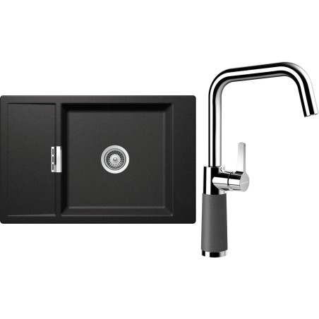 Set Schock S4-8 (dřez Mono D-100XS Stone + baterie SC-530 Stone)