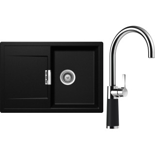 Set Schock S5-6 (dřez Mono D-100S Magma + baterie SC-520 Magma)