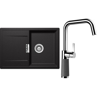 Set Schock S5-8 (dřez Mono D-100S Stone + baterie SC-530 Stone)