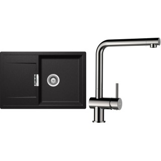 Set Schock S6-3 (dřez Mono D-100 Stone + baterie Epos Nerezový vzhled)