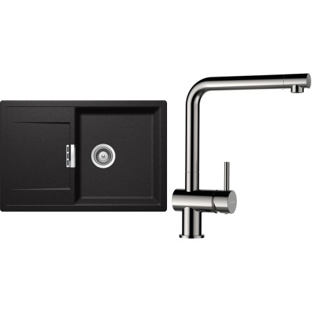 Set Schock S6-3 (dřez Mono D-100 Stone + baterie Epos Nerezový vzhled)