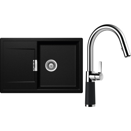 Set Schock S6-7 (dřez Mono D-100 Magma + baterie SC-520.120 Magma)