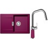 Set Schock S6-9 (dřez Mono D-100 Berry + baterie SC-530.120 Berry)