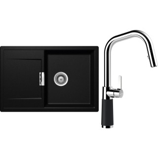 Set Schock S6-9 (dřez Mono D-100 Magma + baterie SC-530.120 Magma)