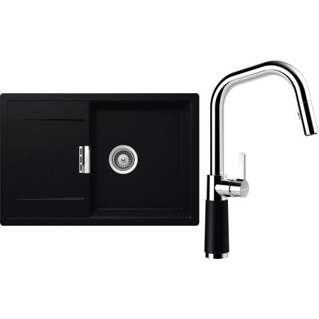 Set Schock S6-9 (dřez Mono D-100 Puro + baterie SC-530.120 Puro)